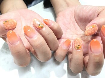 ハイブネイル(Hive nail)/ナチュラルオレンジカラー
