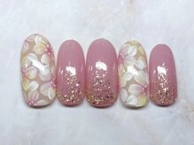 ルミエ(Lumie)/奥行きお花ネイル