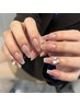 kaede《初回オフケア込み》パラジェル*キラキラネイルお任せコース￥8980