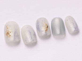 アイ ネイルズ 天神店(I nails)/個性派ブルー　￥7000