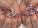 宝石ネイル