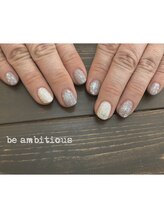 ネイルサロンアンドスクール ビーアンビシャス(be ambitious)/雪の結晶ネイル