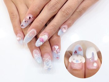 ネイルコレクション ベビーピンク(Baby Pink)/長さ出ジェル放題14990＋キャラ