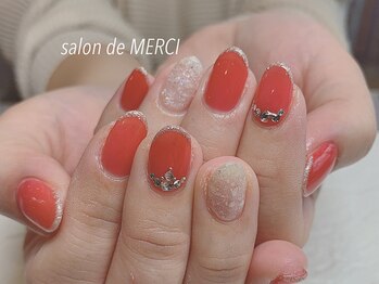 サロン ド メルシー(Salon de MERCI)/レッドオレンジ☆
