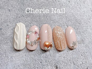 シェリーネイル(Cherie Nail)/ビジュー×雪の結晶ネイル★