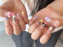 リンネイル 新大久保店(Rin Nail)/#待ち込みデザインOK　#付け放題