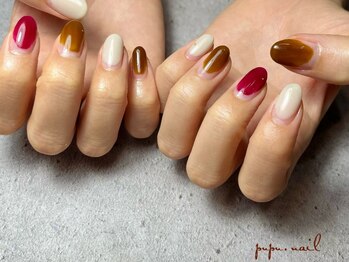 ププネイル(pupu.nail)の写真/長い爪でのネイルは難しいけどショートネイルなら楽しめる方、ママさんや主婦の方にもオススメ◎