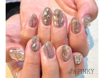 ネイルスペース ジェイズ ピンキー(NAIL SPACE J's PINKY)/ミラーネイル