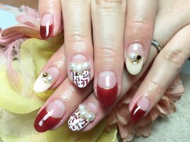 秋冬オススメ！ツイードネイル～