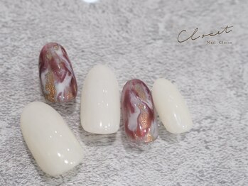 ネイルクローゼット(Nail Closet)/11月 Design　カシスカラー