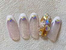 レイネイル 岐阜茜部店(RAY NAIL)/ビジューフレンチネイル