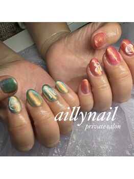 アイリーネイル(ailly nail)/パウダーアート