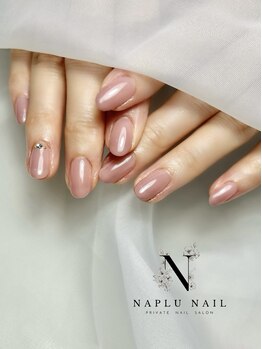 ナプラネイル(Naplu nail)/シンプル　ナチュラルワンカラー
