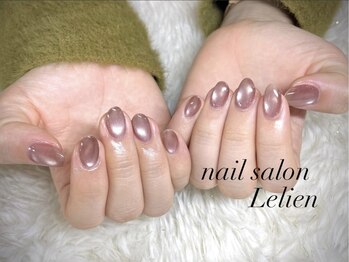 ルリアン(LeLien)の写真/”ちゅるん”としたフォルムが愛らしいシンプルデザイン◇マグネットワンカラーネイル¥6700