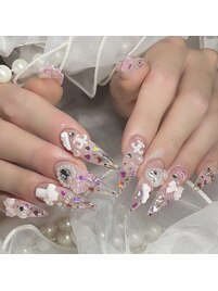 持ち込みネイル　長さだし　渋谷