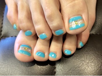 プラハネイル(+HER 美甲)/クリアボーダー