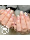 シンプルキラキラネイル