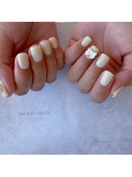 リアンスネイル ヴィヴィッド 岡山店(LianS nail ViViD)/ナチュラル+パーツ