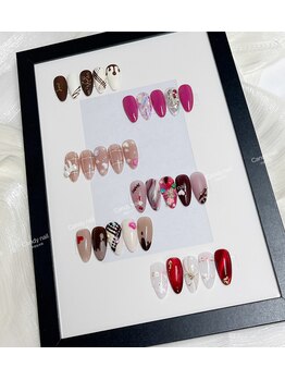 バレンタインネイル