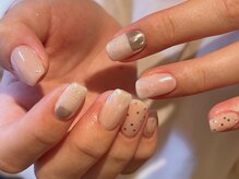 ラクネイル 浦和店(raku nail)/アイボリー　ニュアンス