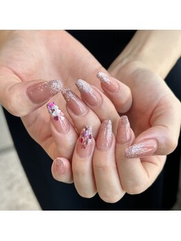 ロミー(Rommy)/ハートホロラメグラデネイル