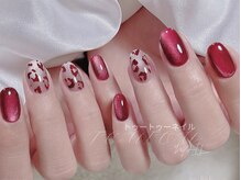 トゥートゥー(TOUTOU)/ボルドーxヒョウ柄