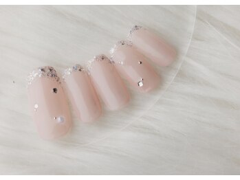 ラメフレンチネイル