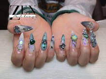 ゼン ネイル デザイン 池袋(ZEN NAIL DESIGN)/* 長 さだしやり放題×つけ放題