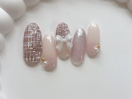 ツイードネイル/8000円
