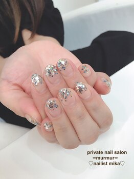 プライベート ネイルサロン マーマ(murmur)/ラメホロネイル