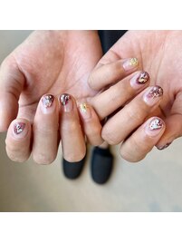 ニュアンス塗りかけネイル