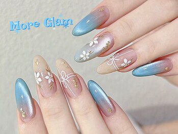 モアグラム 池袋東口店(More Glam)/持ち込み　フラワーネイル