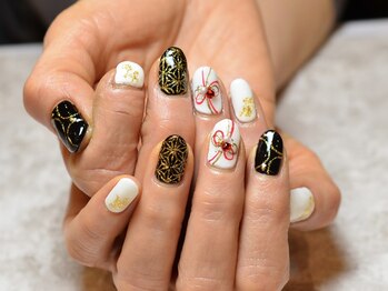 ネイルサロン プルミエール(Premiere)/お正月アート