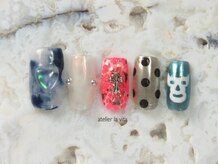 アトリエ ラビータ(atelier la vita)/キラキラドット・個性派ネイル