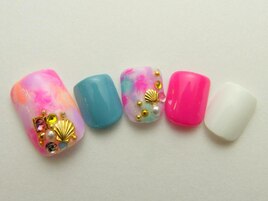 【7990】タイダイカラフルFOOT