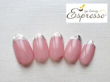 エスプレッソ アイビューティーアンドネイル 新百合ヶ丘店(Espresso)/ガラスフレンチネイル　フレンチ