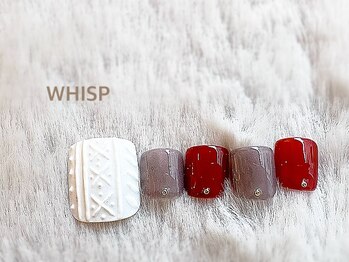 ウィスプ(WHISP)/ニットホワイトネイル/フット