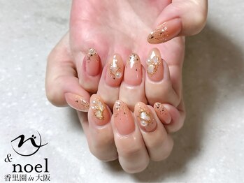 ノエル(Noel)/ピンク×シェルネックレス