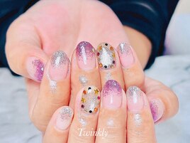 シンプルアートのseasonネイル
