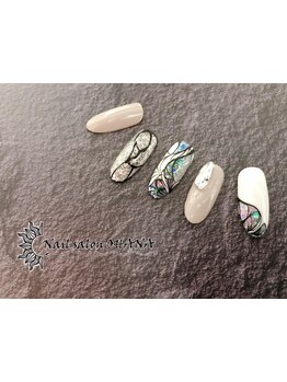 手描きアートが得意なサロン