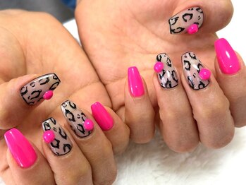 アニマル柄×ピンク