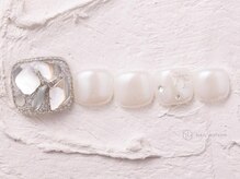 ネイルメゾン 渋谷店(NAIL MAISON)/埋め尽くし冬パールミラー￥9000