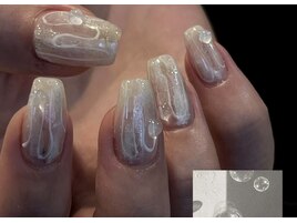クリアネイル 透け感 ぷっくり