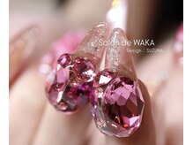 サロン ド ワカ(Salon de WAKA)の雰囲気（質の高い長さだしに、特大スワロを取り揃えているのはWAKAだけ！）