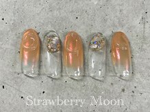 サロンストロベリームーン(Salon Strawberry Moon)/オーロラネイル￥7980