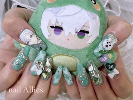 メンカラ痛ネイル