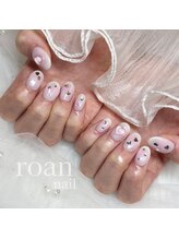 ロアンネイル(roan nail)/ピンクチークネイル