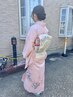 【訪問着】着付け＆ヘアセット　¥9800