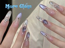 モアグラム 池袋東口店(More Glam)/持ち込み　紫ネイル
