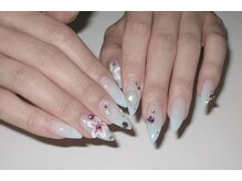 ココネイル 大塚店(coco nail)/水色/3D花／春